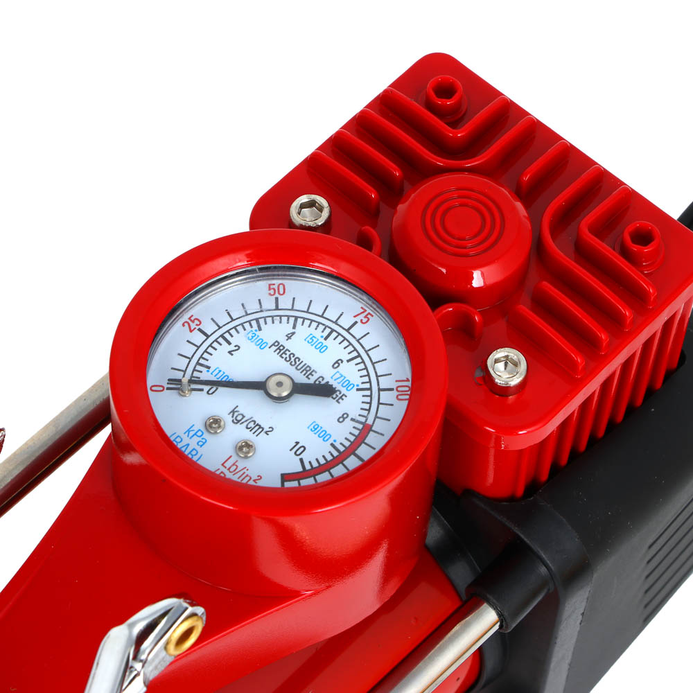 ЕРМАК Набор 12 предметов с 2-х поршневым компрессором 12В, 60л/мин, 180Вт, арт.№ 713-111