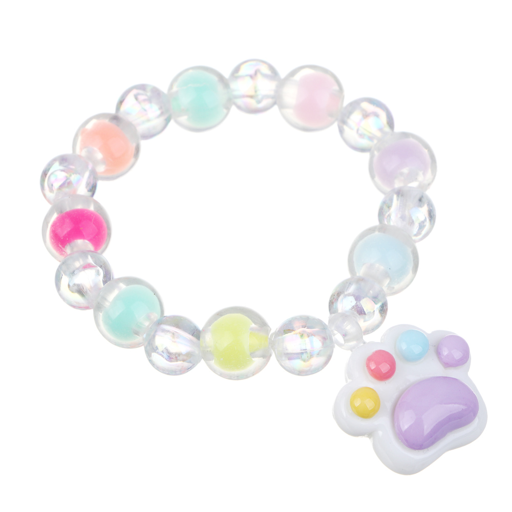 Набор детской бижутерии BY Русские супергерои: браслет, клипсы, кольцо, заколки клик-клаки 2шт,3диз., арт.№ 316-369