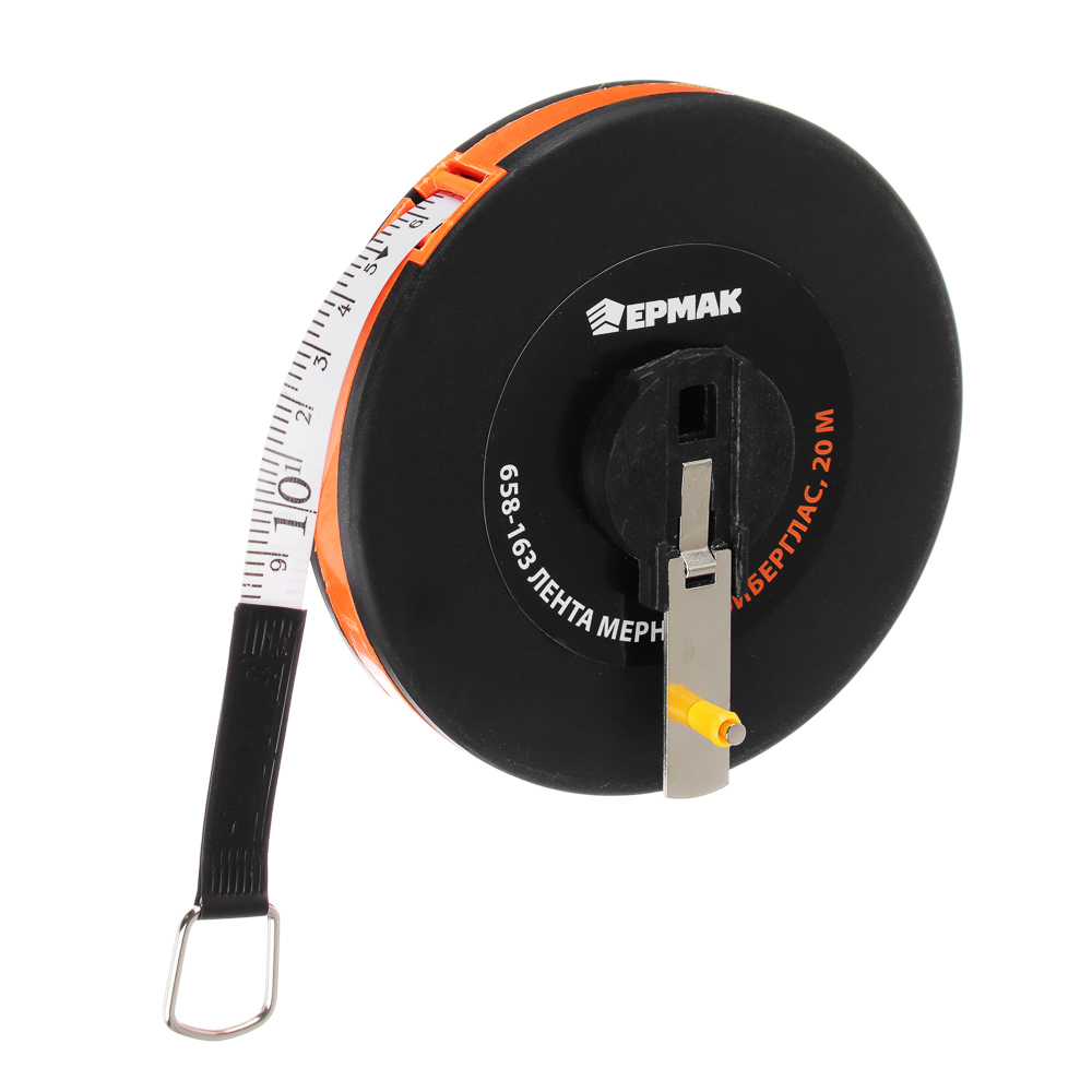 ЕРМАК Лента мерная фиберглас 20м, закрыт. корпус, арт.№ 658-163