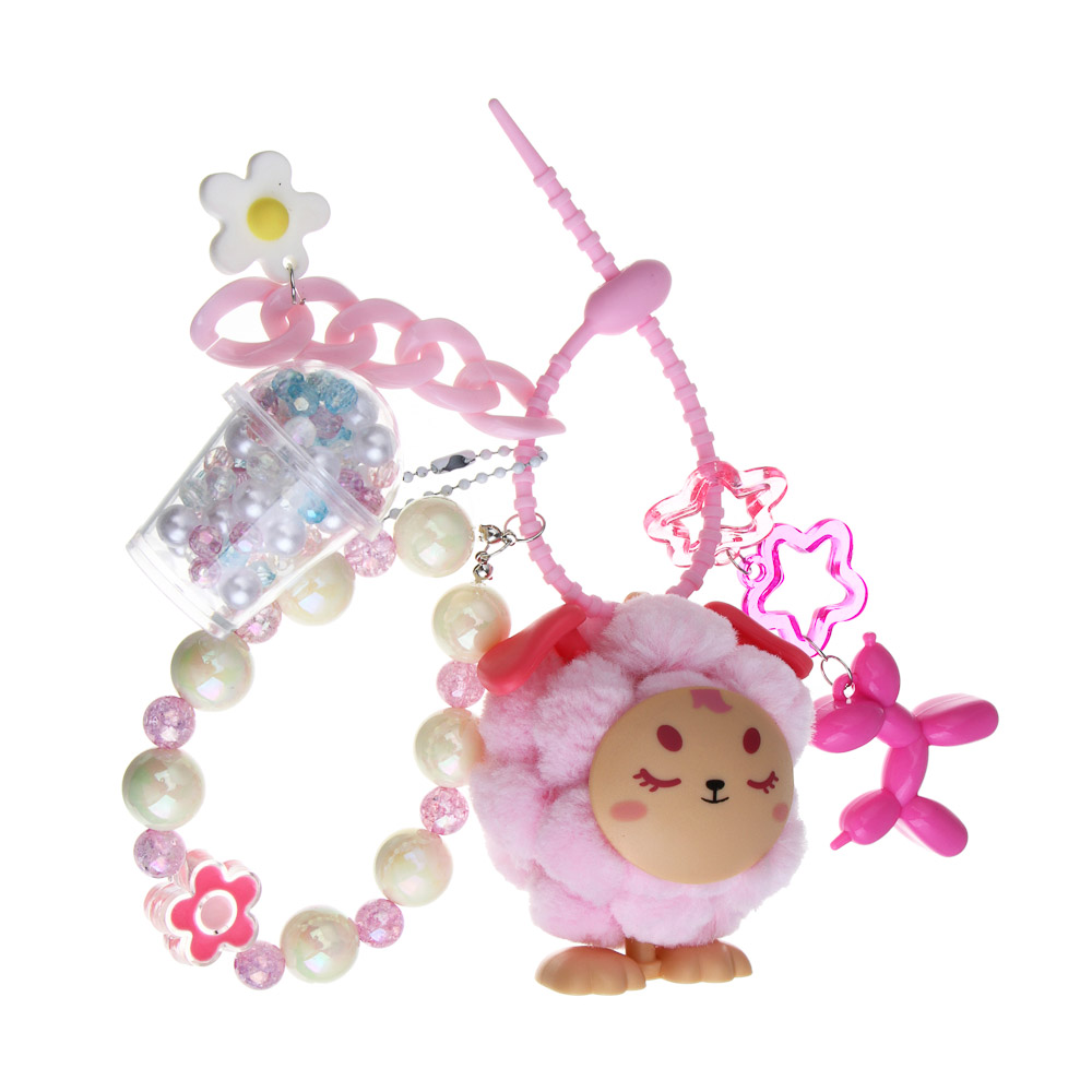 ХОББИХИТ Набор для творчества Брелок "Пушистики", PVC, ABS, 3 дизайна, арт.№ 287-461