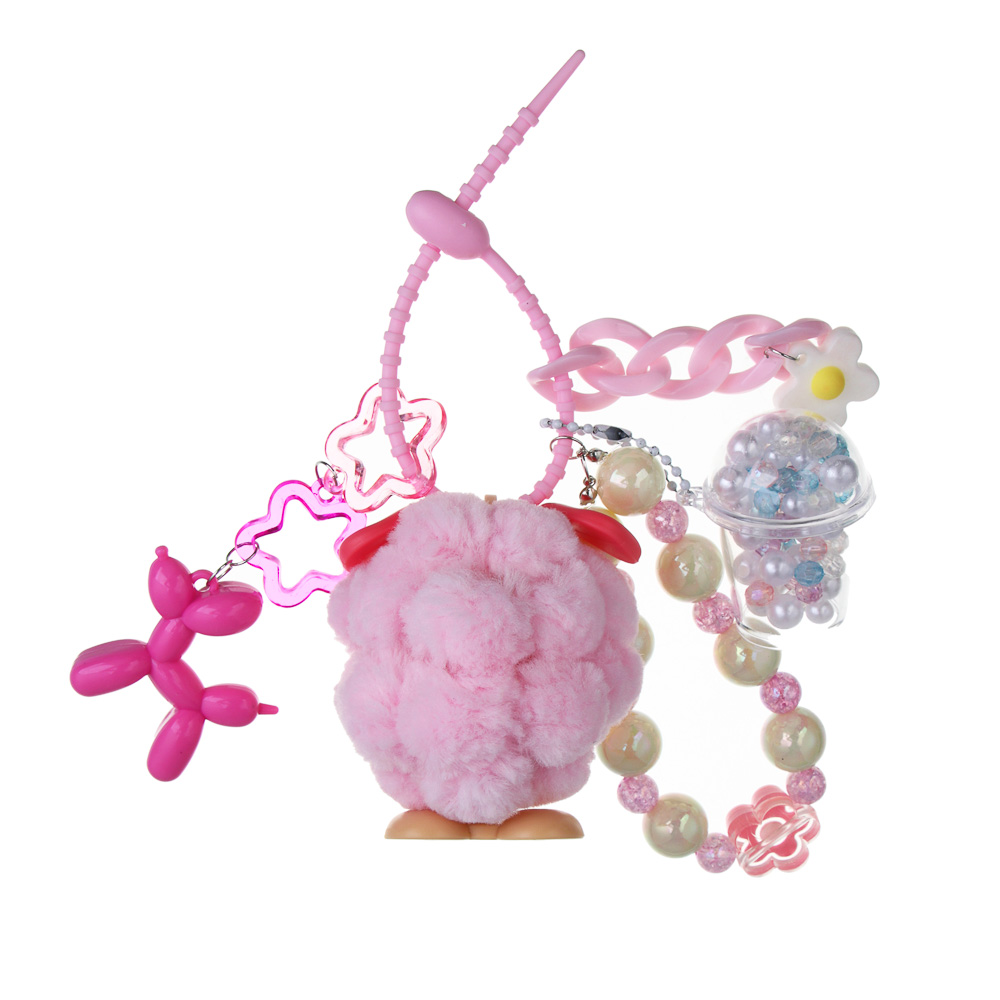 ХОББИХИТ Набор для творчества Брелок "Пушистики", PVC, ABS, 3 дизайна, арт.№ 287-461