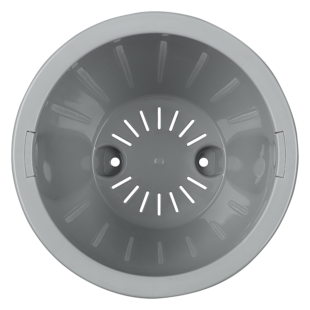 Кашпо Классика 3л, d19,5см, h16,5см серый жемчуг пластик, арт.№ 164-384