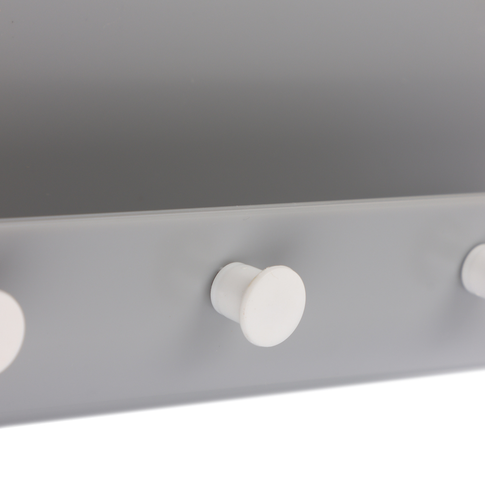 VETTA Планка с крючками, самоклеящаяся, 4 крючка, полистирол, 21,5х6,5х5 см, арт.№ 440-399