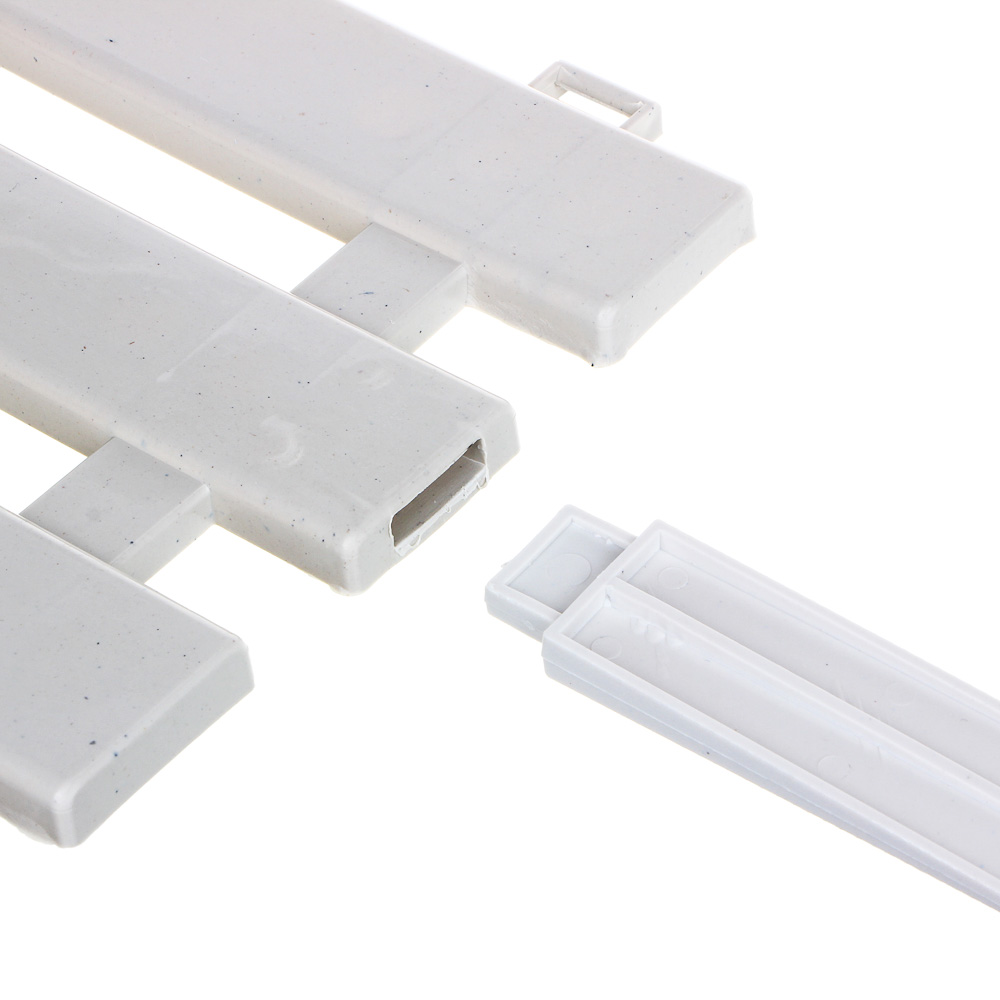 INBLOOM Заборчик садовый сборный, с ножками, 50х20см, пластик белый, арт.№ 172-027