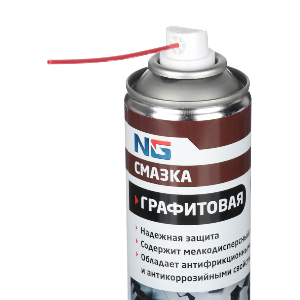 ЕРМАК / NG Смазка универсальная графитовая 335 мл (аэрозоль), арт.№ 727-111