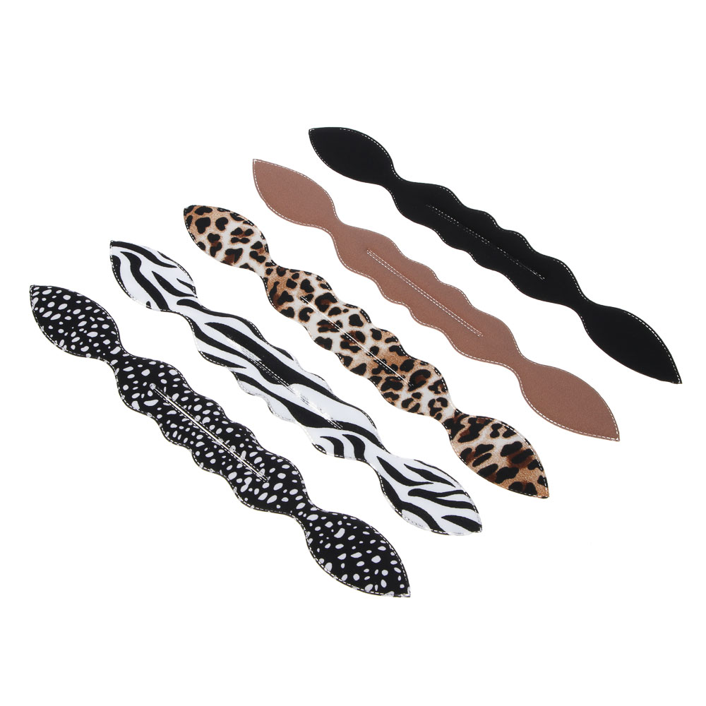 ЮНИLOOK Твистер для создания прически, поролон, полиэстер, 31,5х4,3см, 5 цветов, ACS-82, арт.№ 323-029