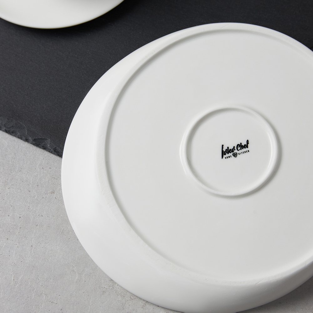 Ivlev Chef Элеганс Тарелка закусочная, 20х19,5х3см, фарфор, арт.№ 824-555