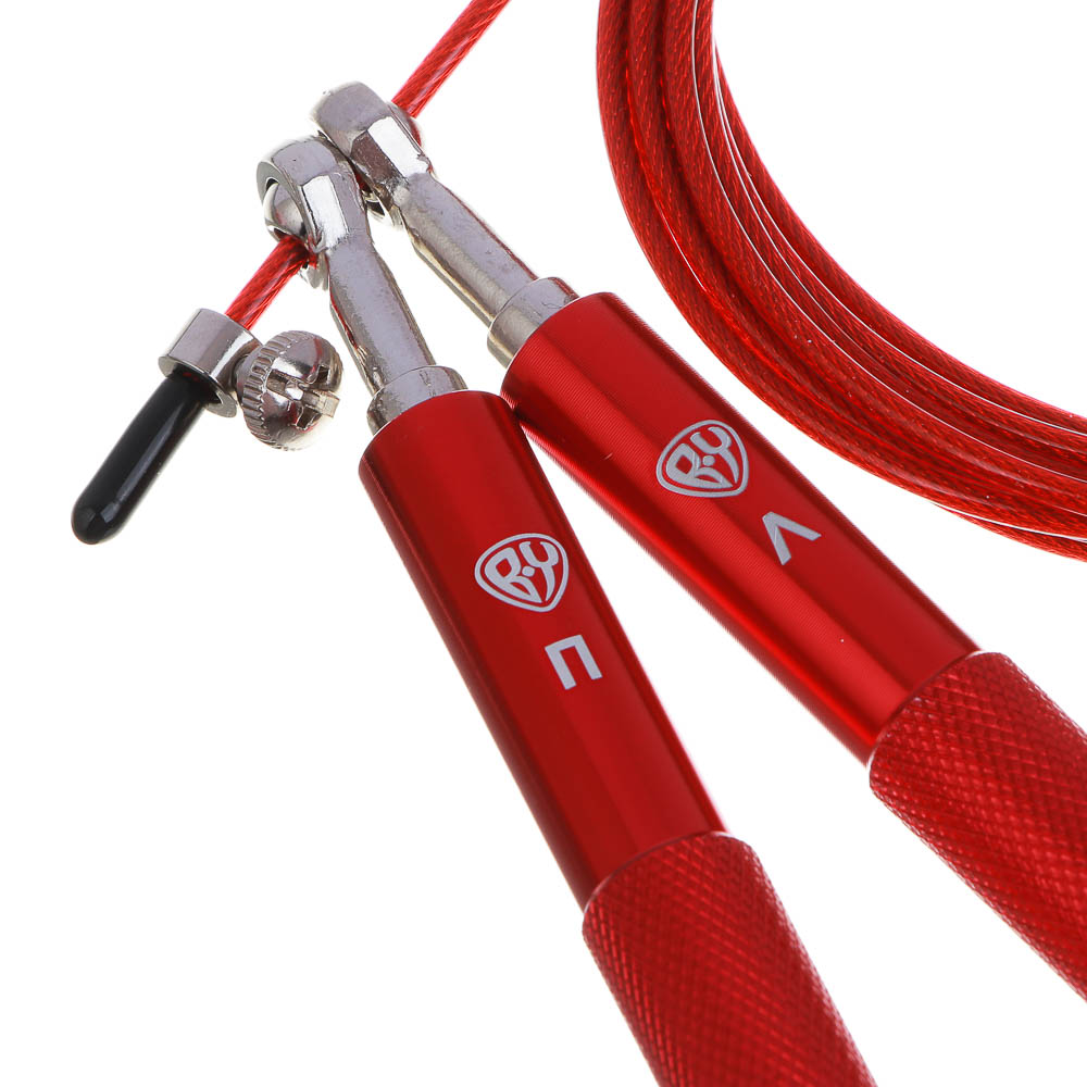 Скакалка скоростная тм BY Русские Супергерои, 3м, d2.3мм, PVC, алюминий, сталь, арт.№ 190-027