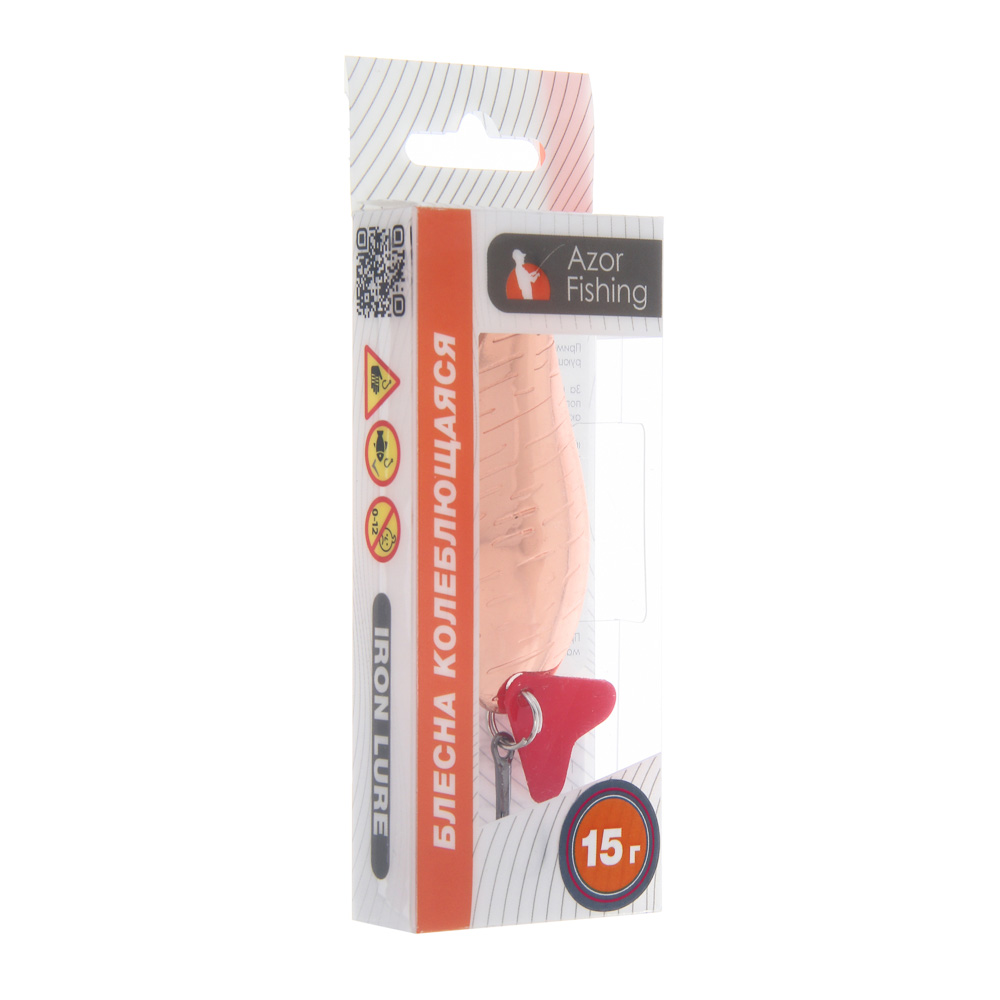 Блесна колеблющаяся "Вейв" тм AZOR FISHING, 15 гр., 3 цвета, арт.№ 145-107