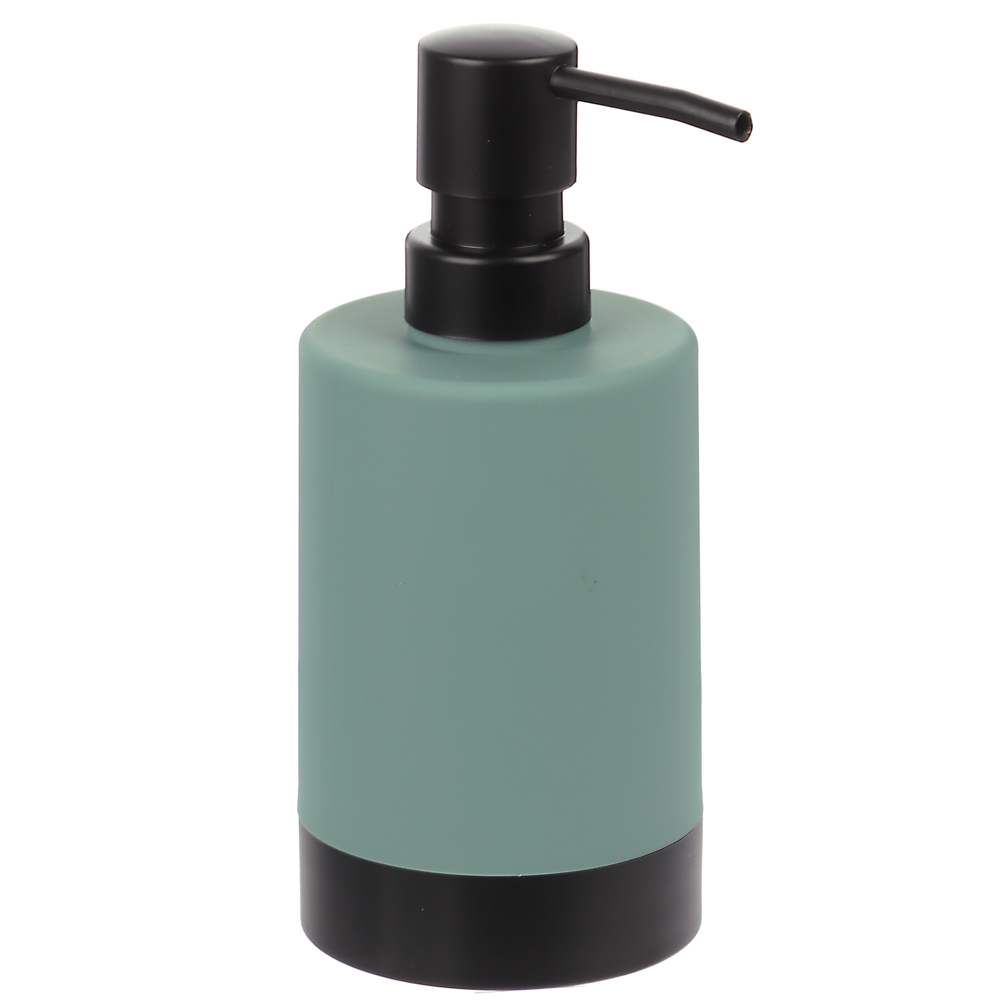 Дозатор жидкого мыла GUL, серо-зелёный, пластик, SWP-2401-GRN-01, арт.№ 463-551