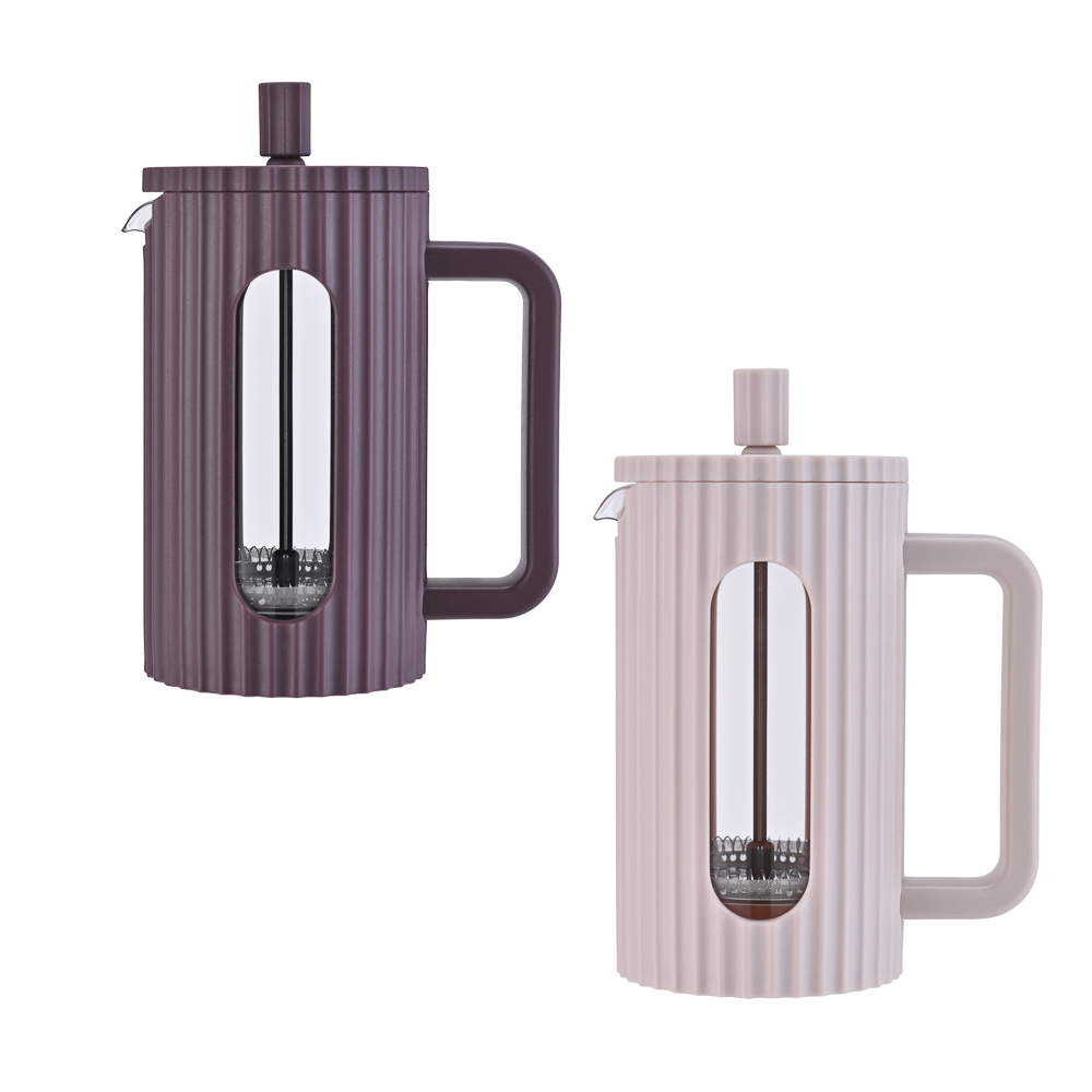 Френч-пресс тм SATOSHI Бургунди 600 мл, жаропрочное стекло, 2 цвета, арт.№ 850-287