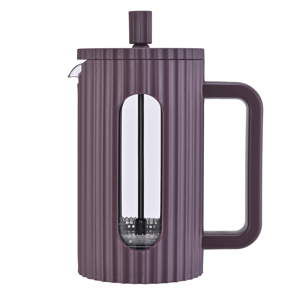 Френч-пресс тм SATOSHI Бургунди 600 мл, жаропрочное стекло, 2 цвета, арт.№ 850-287