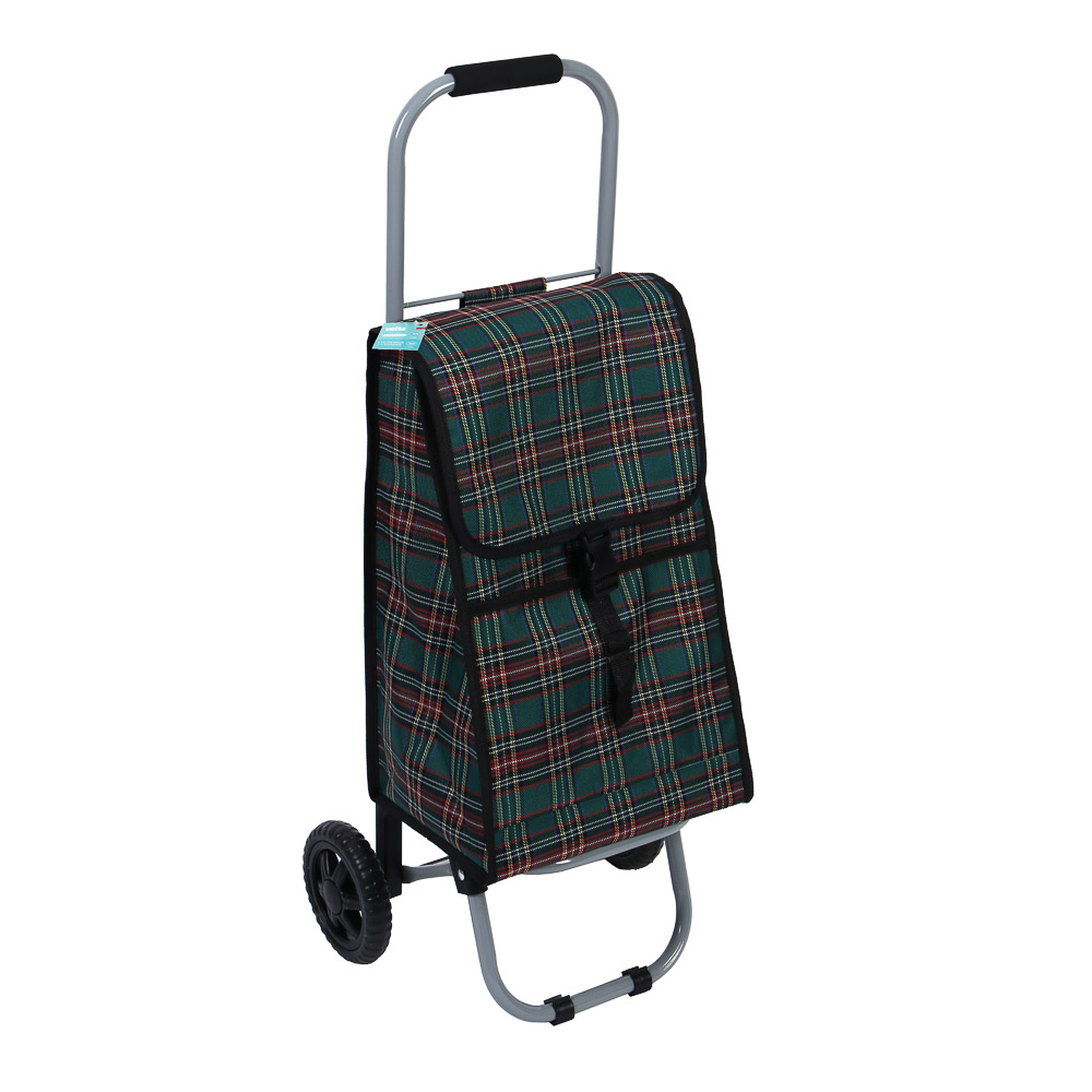 Тележка + сумка тм VETTA, до 20кг, 84x32x28см, 29 л, оксфорд, колеса ЭВА d14см, арт.№ 467-269