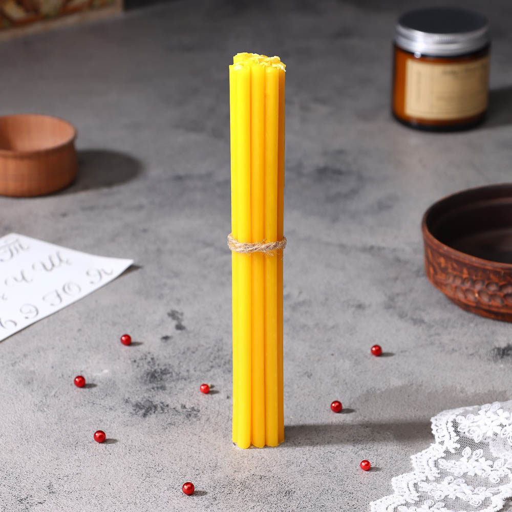 Набор свечей церковных, парафин, 12 шт, воск, парафин, в ассортименте, арт.№ 527-010