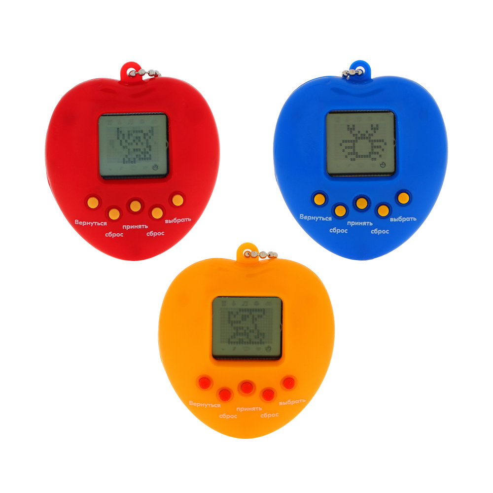 BY Ёлки Игрушка "Электронное животное", 2xAG13, пластик, 4,8х6см, 3 цвета, арт.№ 214-049