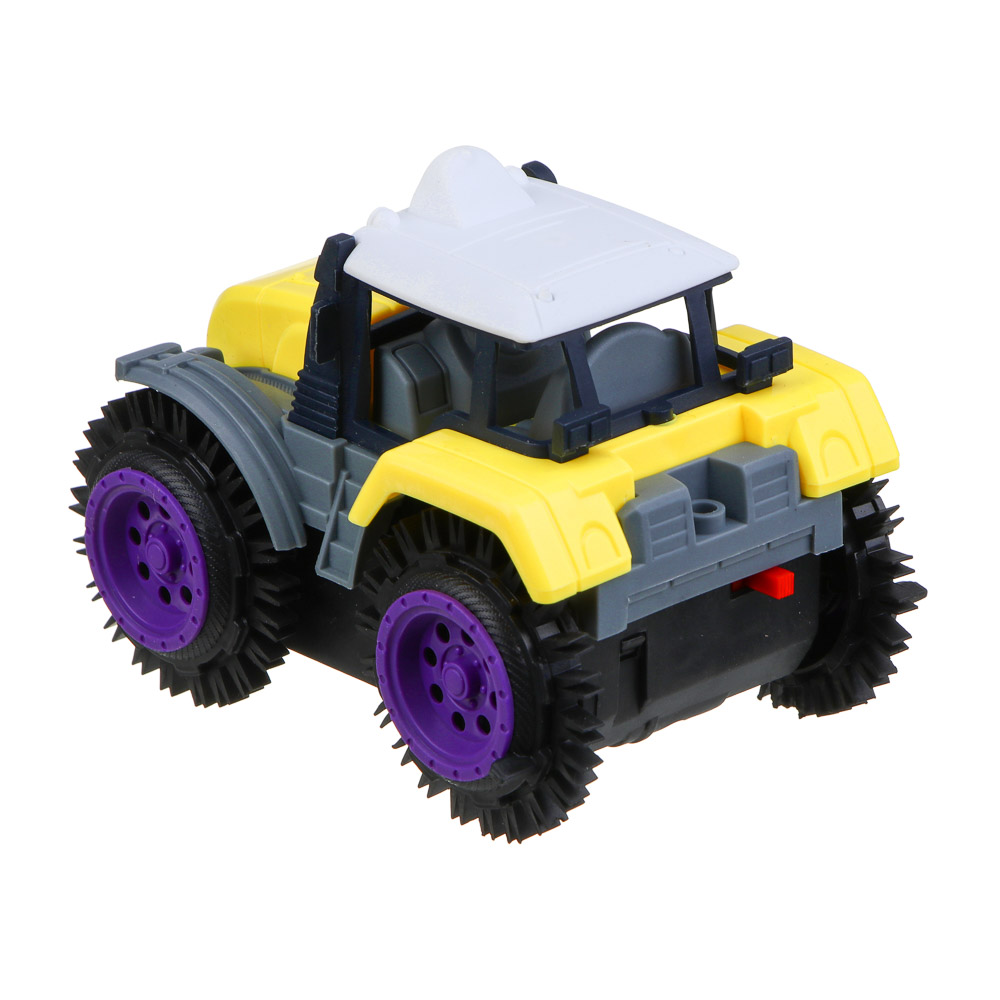 ИГРОЛЕНД Трактор-перевёртыш, 2хАА, PP, 10х8х8,5см, 3 дизайна, арт.№ 292-392