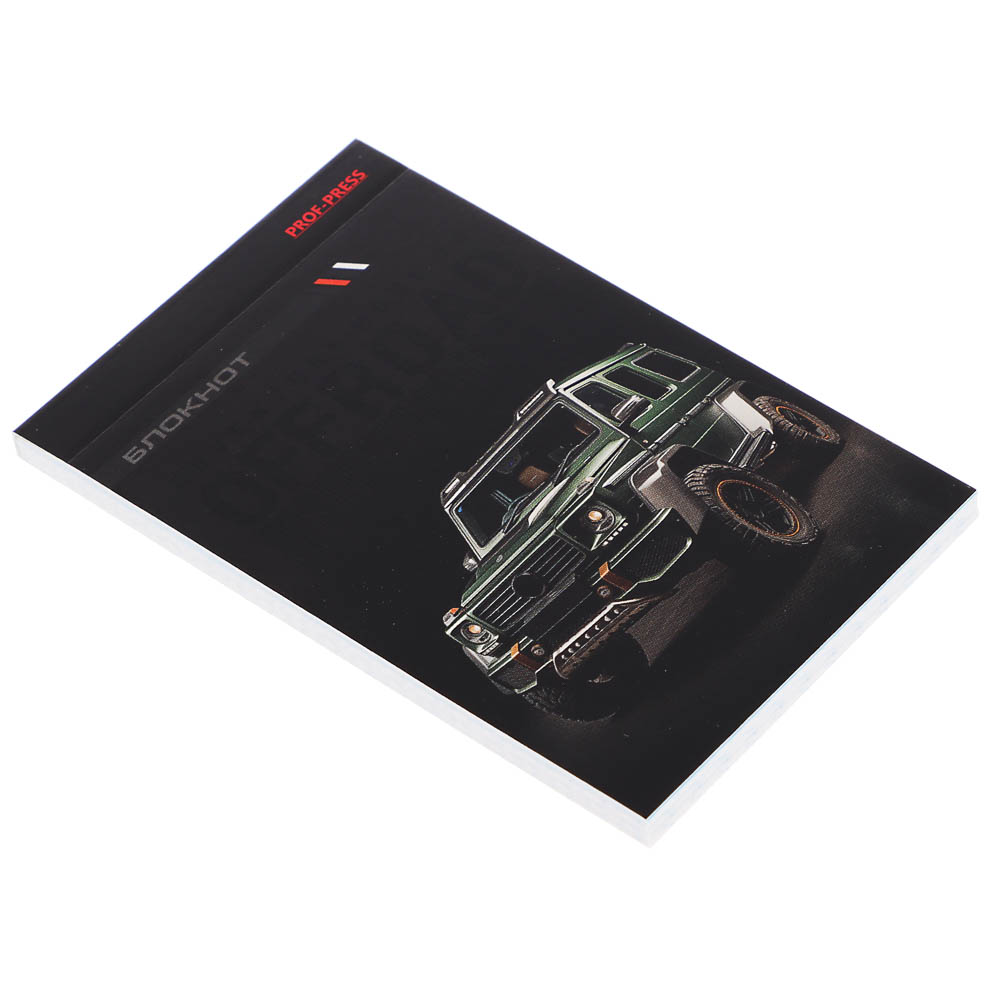 Блокнот А7, 48л, офсет, обложка картон, склейка, в ассортименте, арт.№ 540-019