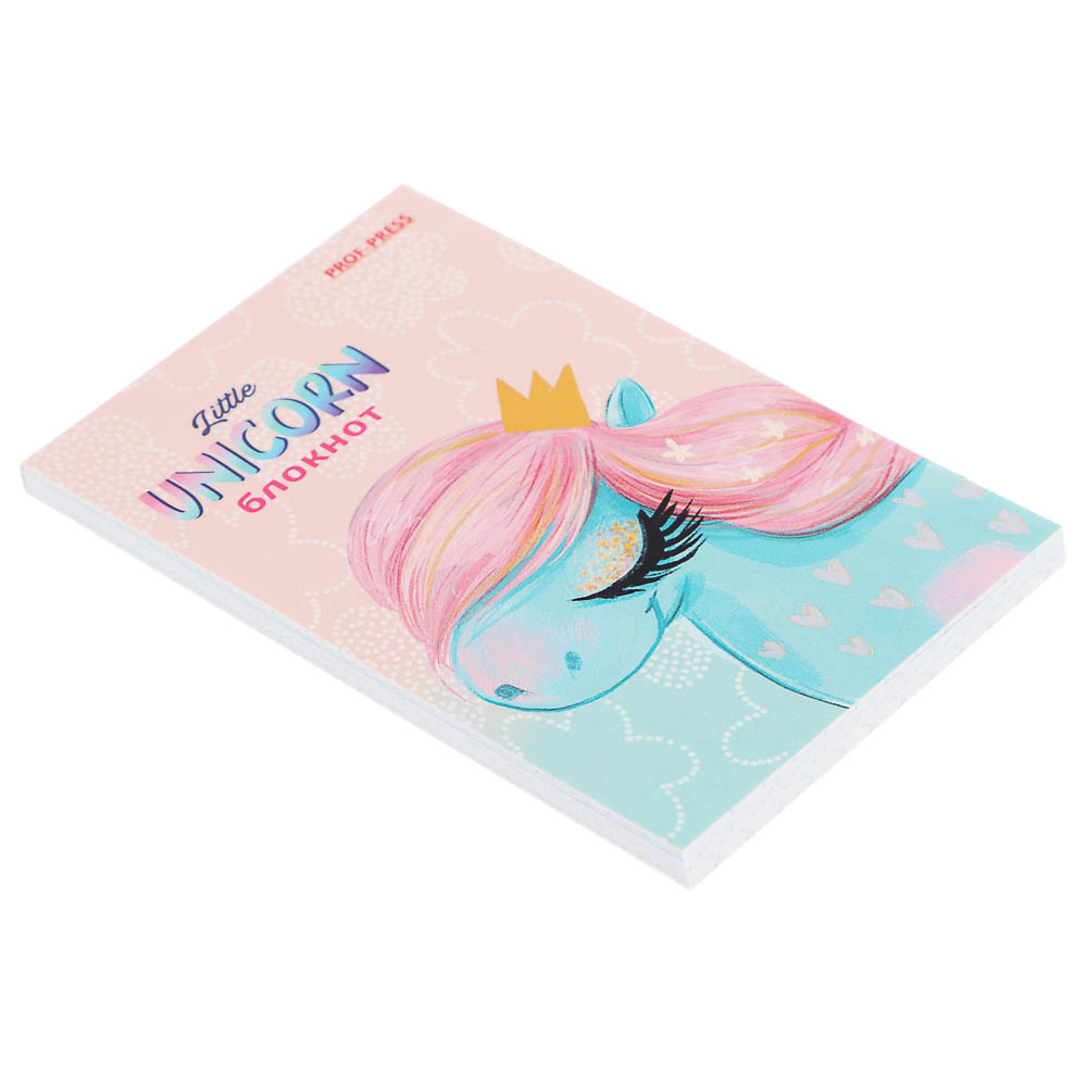 Блокнот А7, 48л, офсет, обложка картон, склейка, в ассортименте, арт.№ 540-019