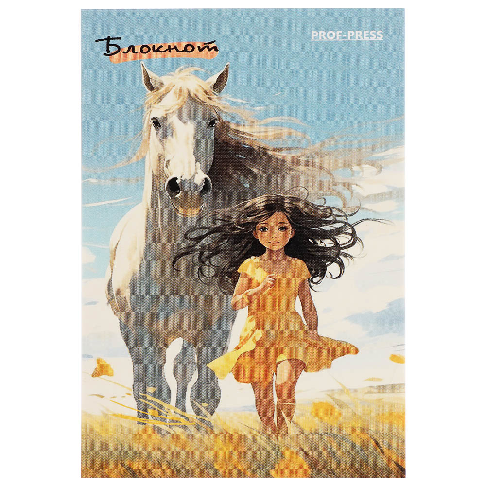 Блокнот А7, 48л, офсет, обложка картон, склейка, в ассортименте, арт.№ 540-019