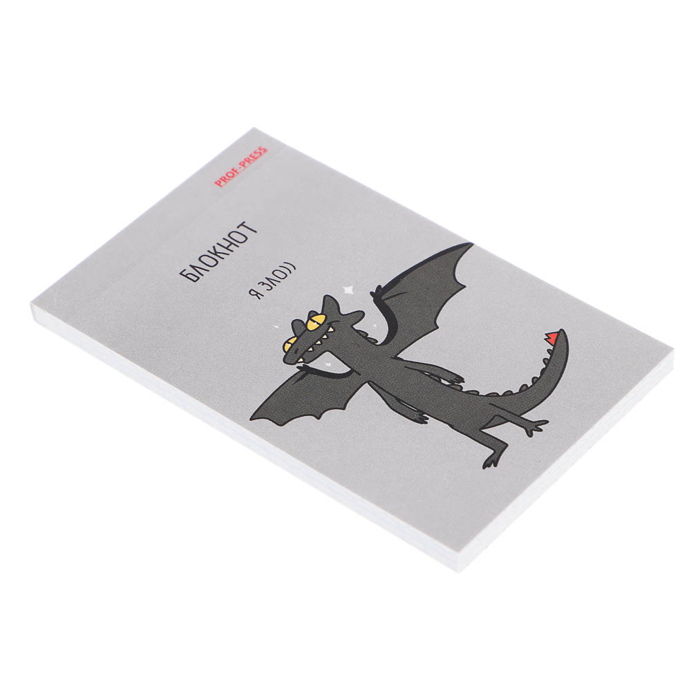 Блокнот А7, 48л, офсет, обложка картон, склейка, в ассортименте, арт.№ 540-019