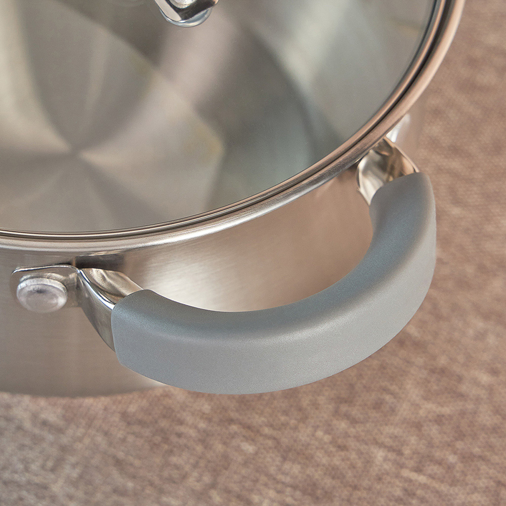 VETTA Вена Кастрюля 16х9,5см. 1,9л. со стекл. крышкой, индукция, арт.№ 822-043