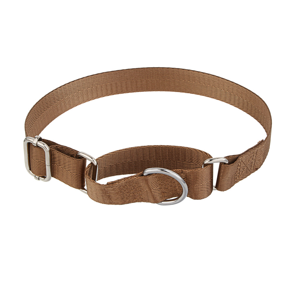 Ошейник для животных тм VETTA, нейлон, хаки/беж, обхват шеи 30-45см, арт.№ 273-584