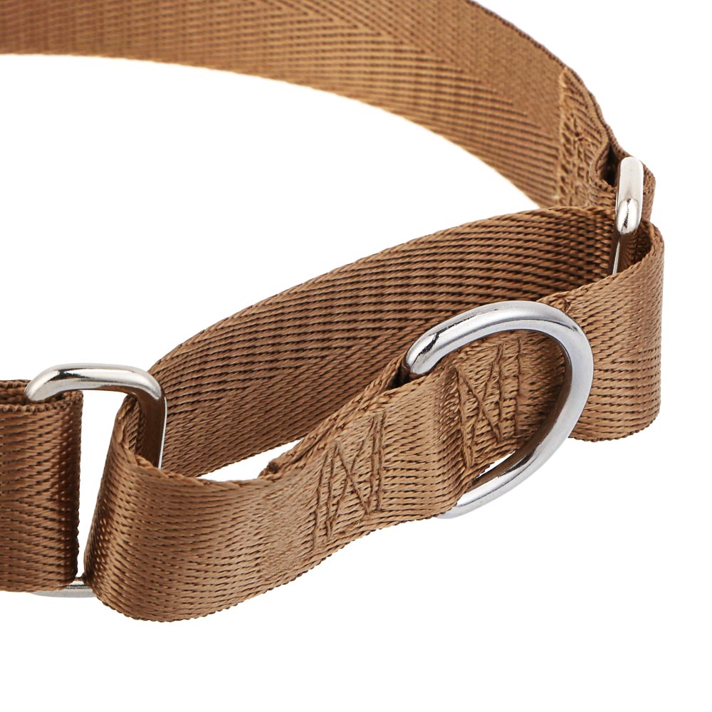 Ошейник для животных тм VETTA, нейлон, хаки/беж, обхват шеи 30-45см, арт.№ 273-584