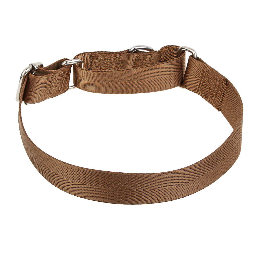 Ошейник для животных тм VETTA, нейлон, хаки/беж, обхват шеи 30-45см, арт.№ 273-584