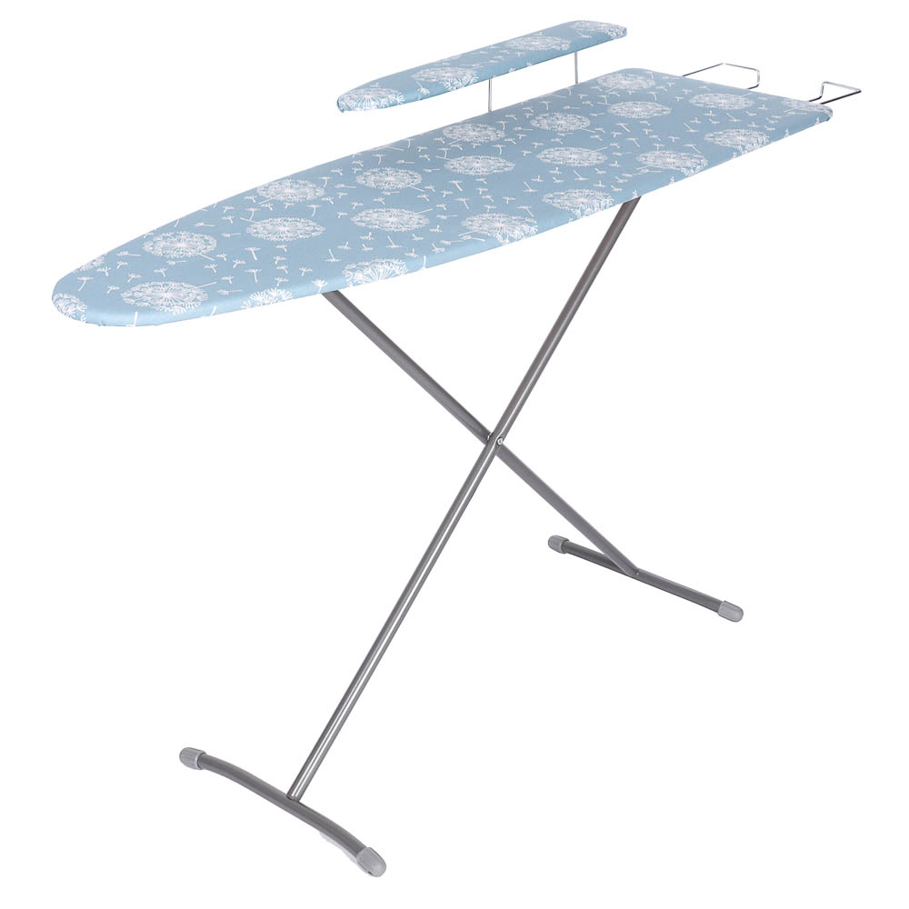 VETTA Доска гладильная ДСП, 1120х350х80(ДхШхВ)мм,выдвиж.подставка п/утюг,подрукавник,удл. 1,6м ДЛ-4, арт.№ 451-108