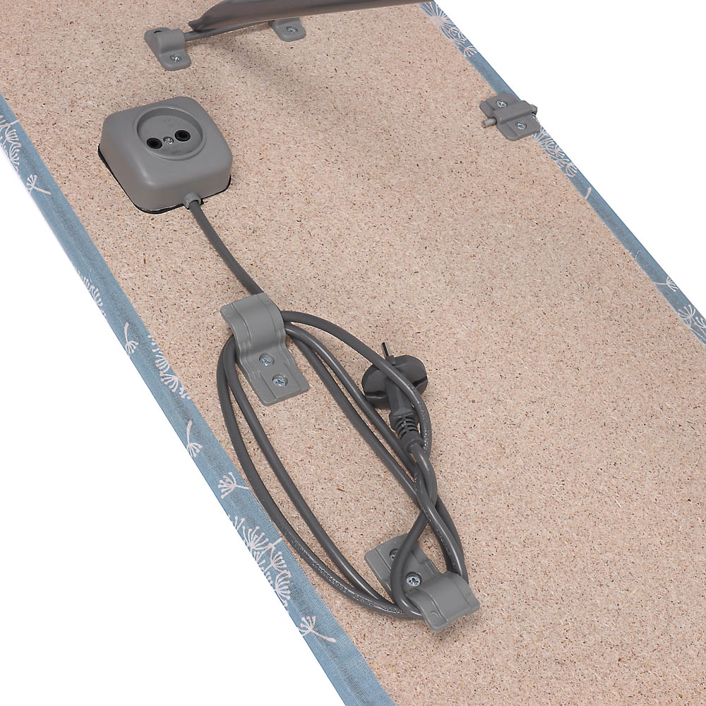 VETTA Доска гладильная ДСП, 1120х350х80(ДхШхВ)мм,выдвиж.подставка п/утюг,подрукавник,удл. 1,6м ДЛ-4, арт.№ 451-108