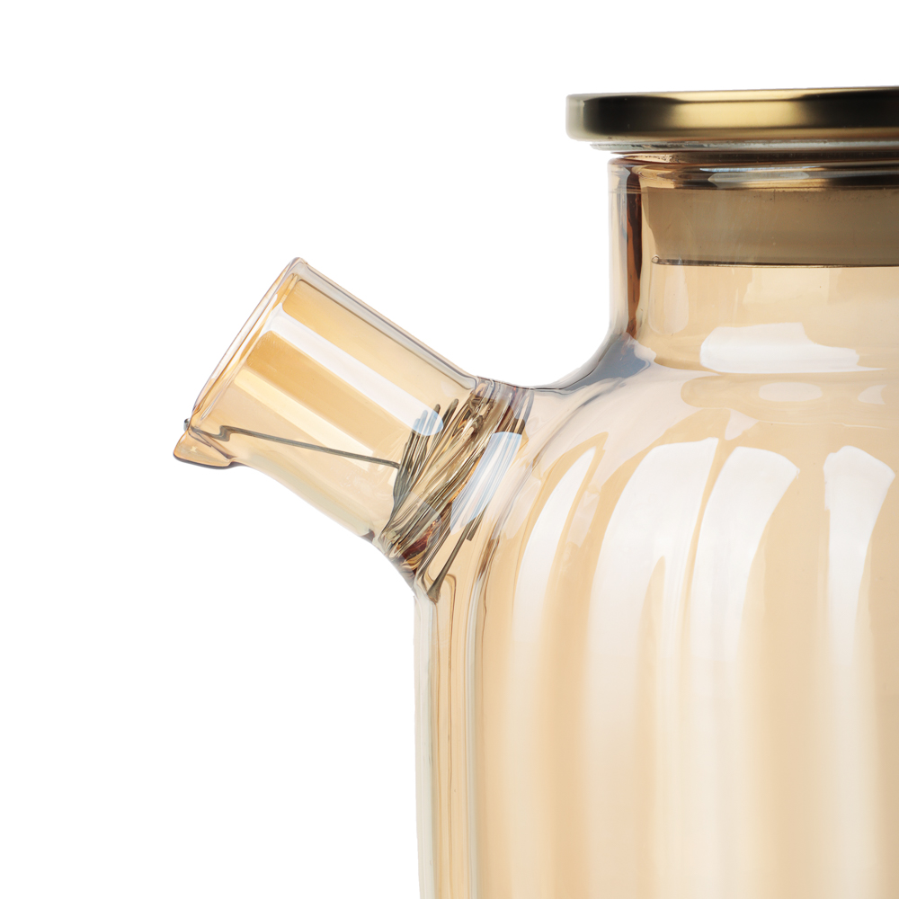 Чайник заварочный Голд тм SATOSHI 1000мл, стекло, нерж.сталь, арт.№ 850-263