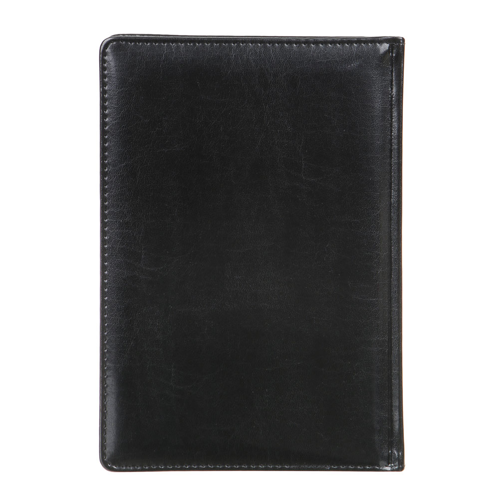 Ежедневник на 2024 "ПРЕСТИЖ" А5, 352 стр., тв.обл.с поролоном, иск.кожа, цв.срез, тонир.блок,черный, арт.№ 572-139