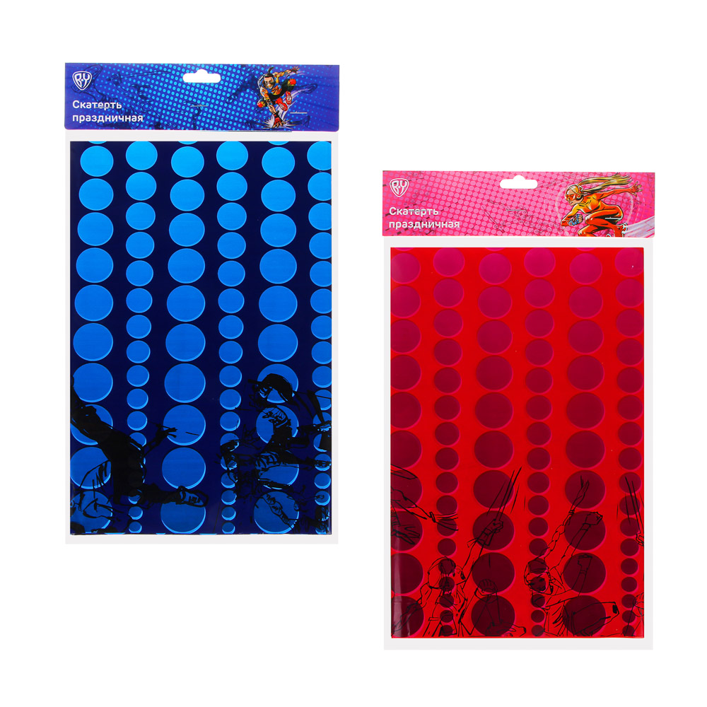 BY Супергерои вселенной Скатерть праздничная, 180х108см, полиэтилен, 30мкм, арт.№ 530-256