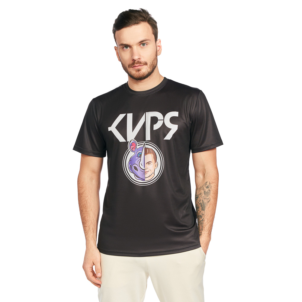 Футболка спортивная для взрослых "КИРЯ", размер XL, 100% полиэстер, 4 дизайна, арт.№ 006-010