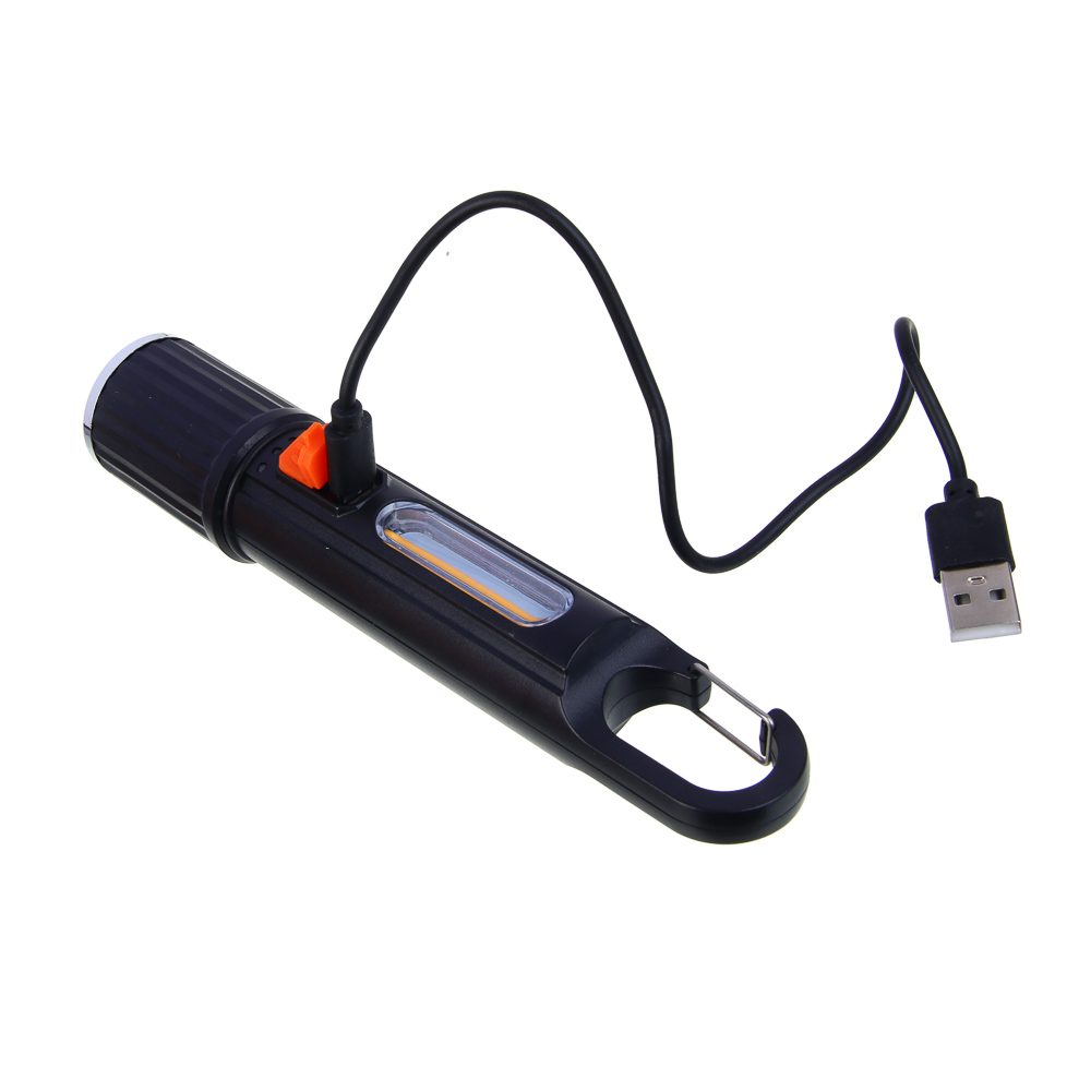 Фонарь ручной тм ЕРМАК, 800 мАч, 5 режимов, P35 LED+ вольфрам, 170х31,5 мм, Type-C, пластик, арт.№ 224-084