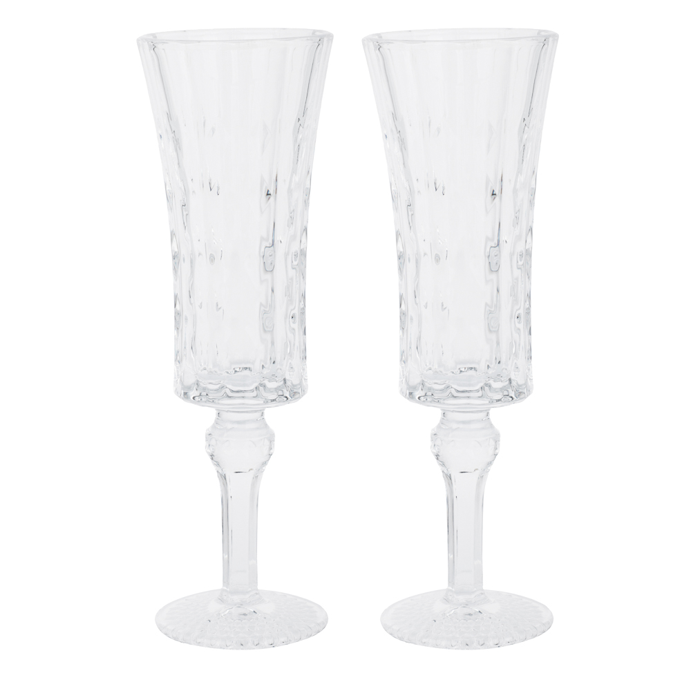 Набор бокалов для шампанского тм MILLIMI Грейс, 110мл, стекло, 2 шт, арт.№ 878-703