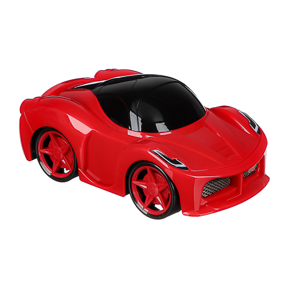 ИГРОЛЕНД Машинка гонщика игрушечная, пластик, 21,5х12х9 см, 5 дизайнов, для детей 3+, арт.№ 292-471