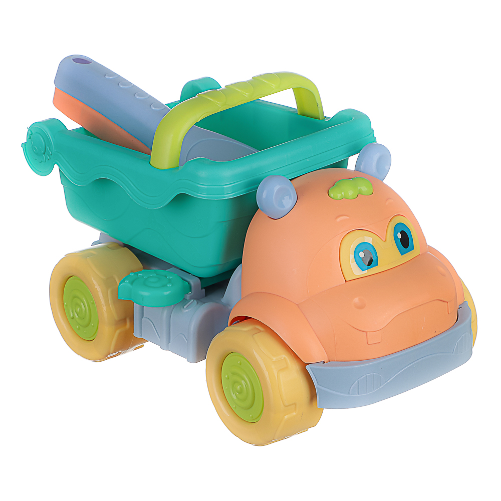 Набор для игр в песке "Самосвал", ИГРОЛЕНД, 3 предмета, пластик, для детей 3+, арт.№ 430-141