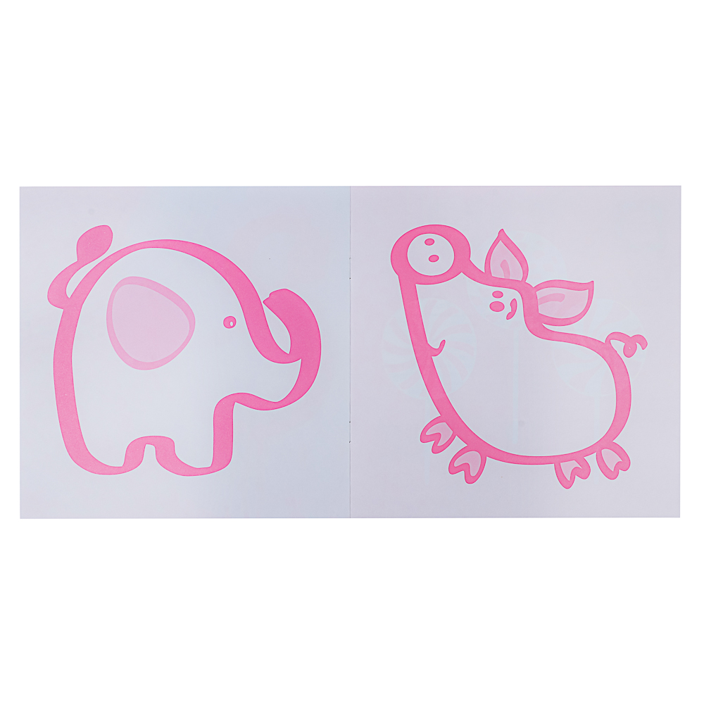 СФЕРА Раскраска для малышей "Одной краской", 21х21см, 8 стр, 5 дизайнов, арт.№ 290-382