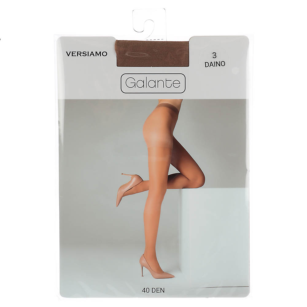 GALANTE Versiamo Колготки 40 DEN с шортиками, 85% полиамид, 15% эластан, размер 3, цвет загара, арт.№ 048-095