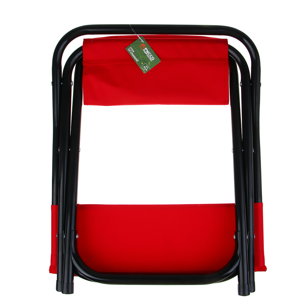 РУССО ТУРИСТО Стул со спинкой, до 90кг, 39х28х65см, оксфорд 600D, сталь d19мм, арт.№ 121-100