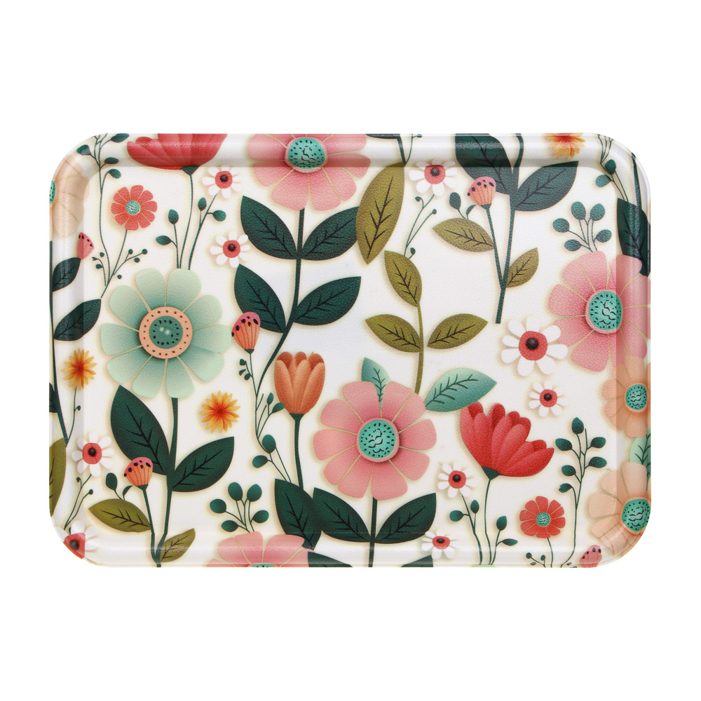 Поднос прямоугольный "Анемоны", 32х23см, полипропилен, арт.№ 862-447