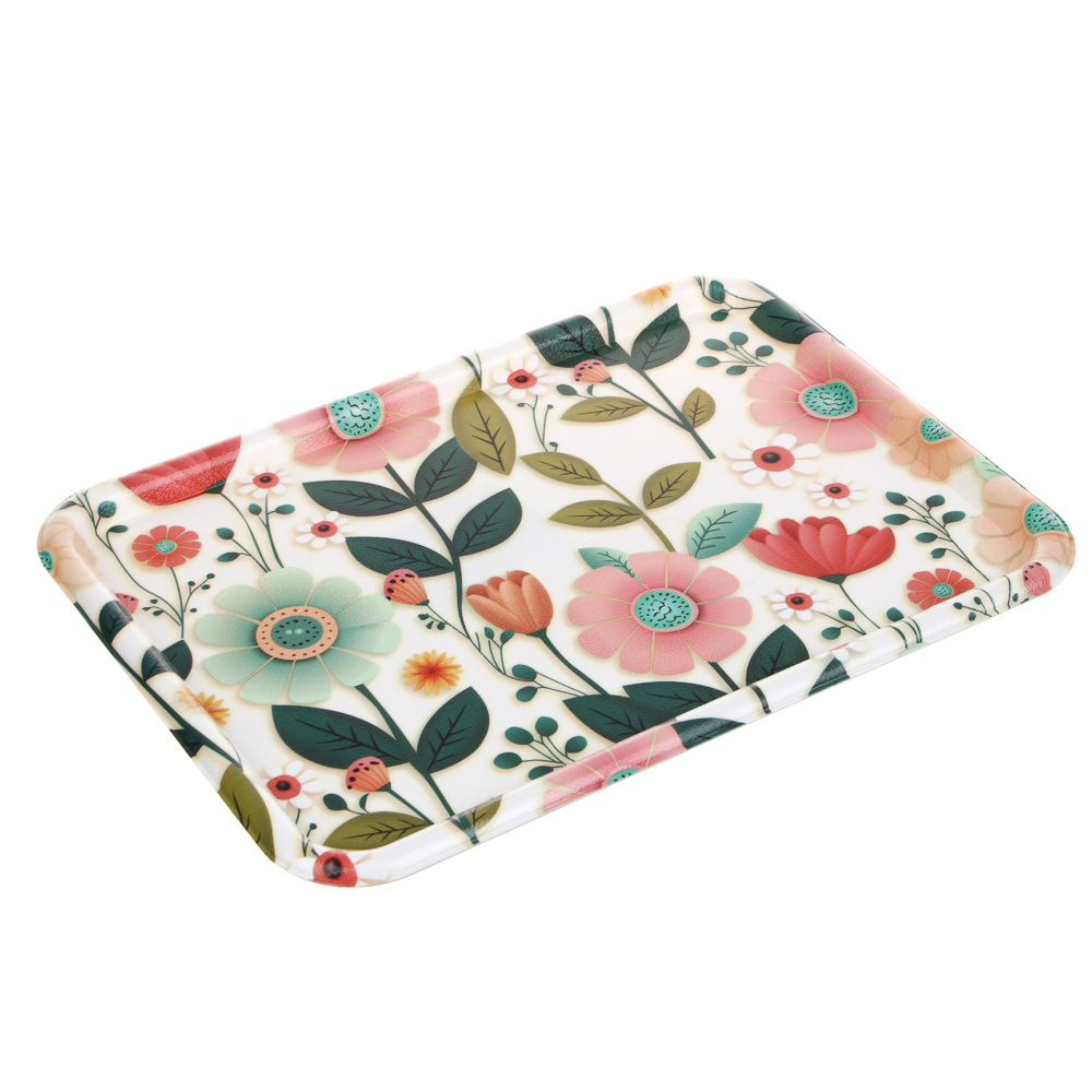 Поднос прямоугольный "Анемоны", 32х23см, полипропилен, арт.№ 862-447