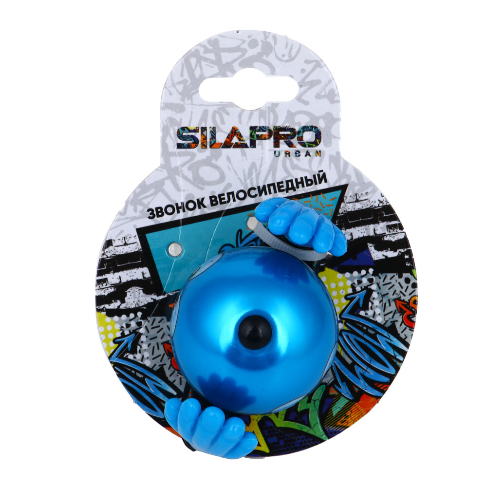 SILAPRO Звонок велосипедный 6х4см, металл, ABS, арт.№ 195-122