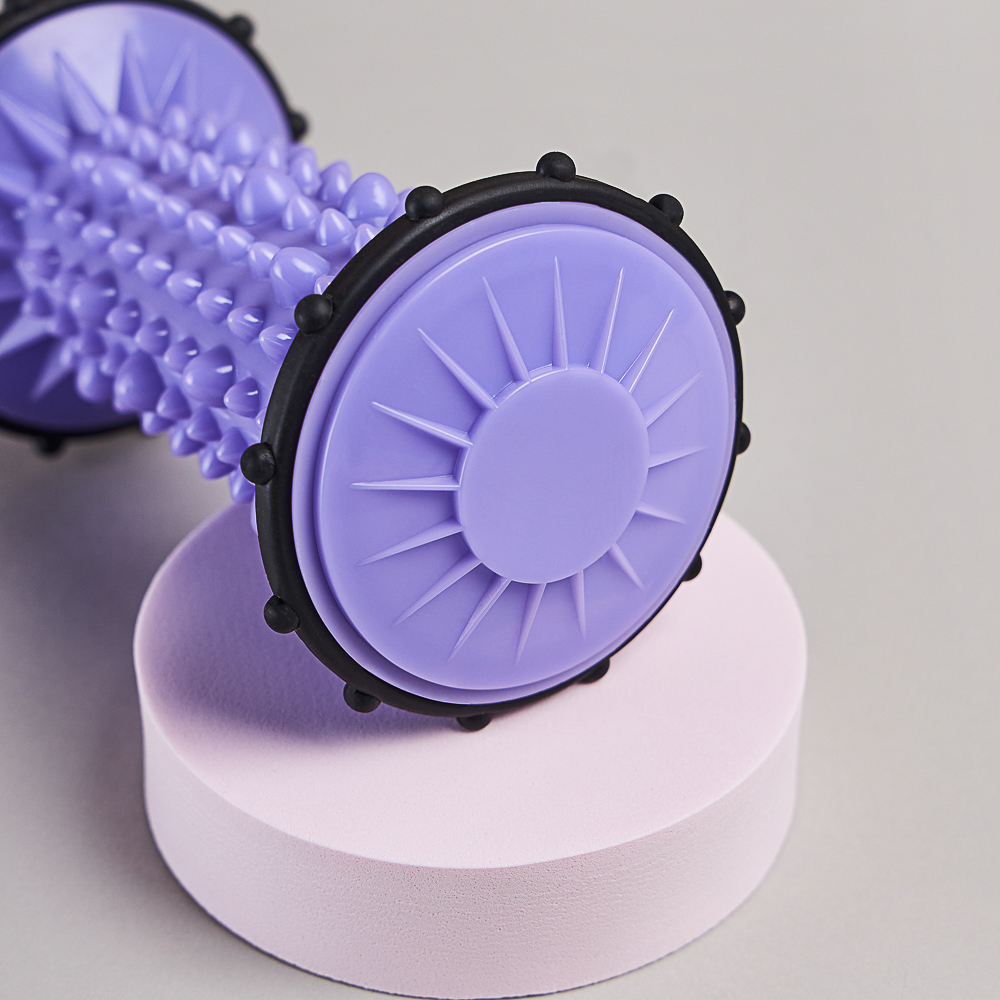 SILAPRO Ролик массажный для рук и ног, 13.5x7см, ABS, фиолетовый, арт.№ 192-021