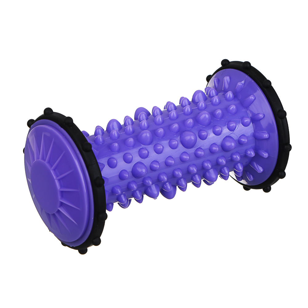 SILAPRO Ролик массажный для рук и ног, 13.5x7см, ABS, фиолетовый, арт.№ 192-021