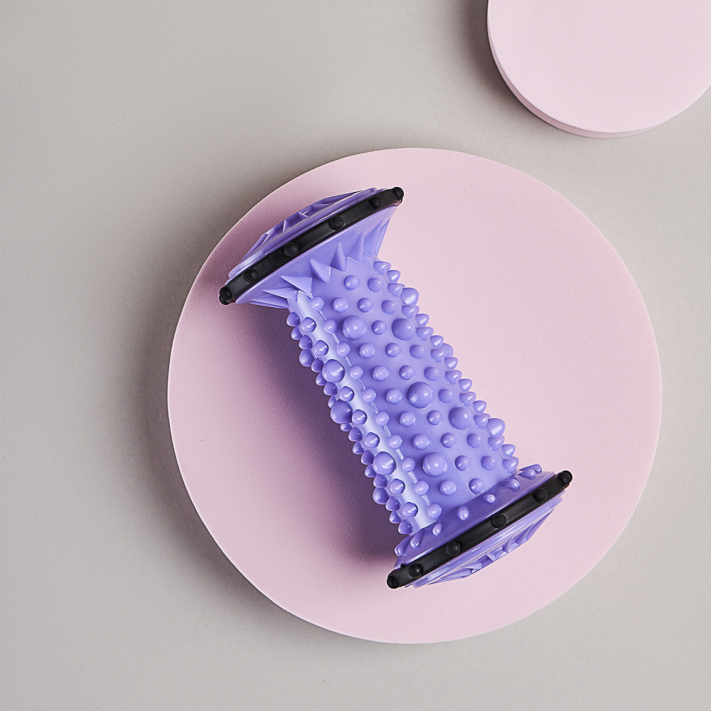 SILAPRO Ролик массажный для рук и ног, 13.5x7см, ABS, фиолетовый, арт.№ 192-021