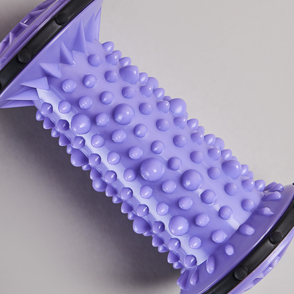 SILAPRO Ролик массажный для рук и ног, 13.5x7см, ABS, фиолетовый, арт.№ 192-021