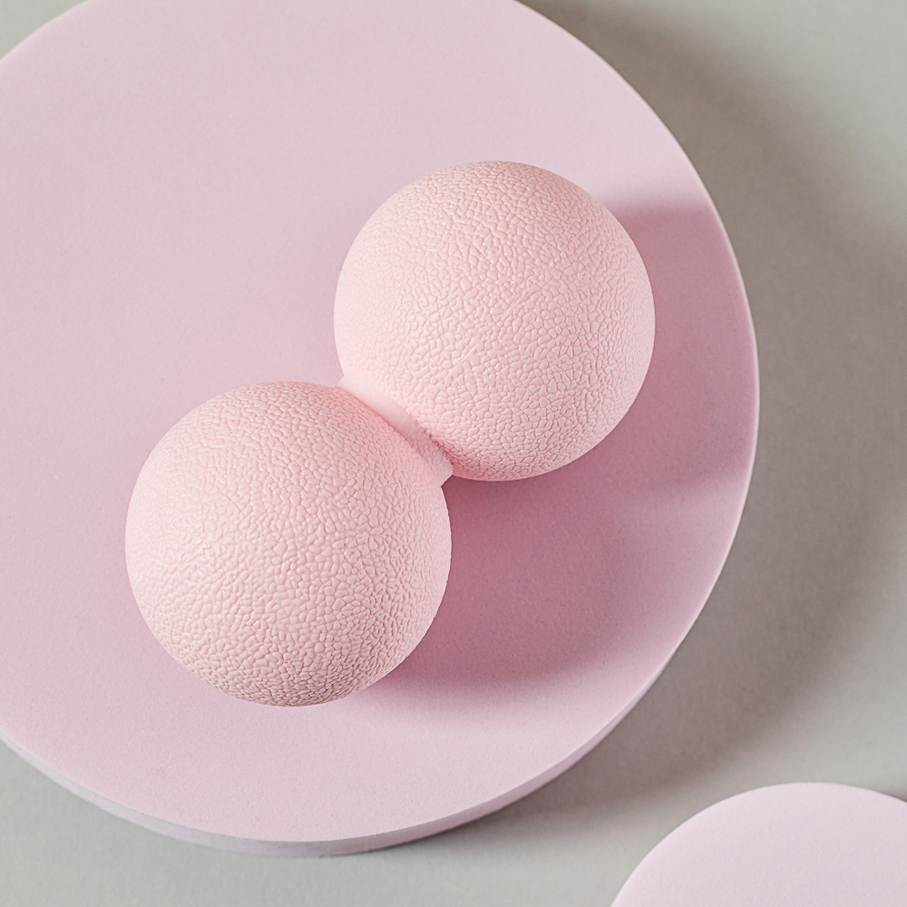 SILAPRO MAX Мяч массажный, сдвоенный, розовый, 12х6см, ТРЕ, арт.№ 192-022