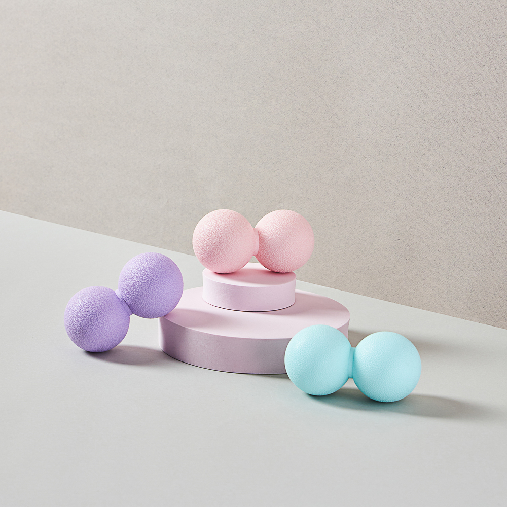 SILAPRO MAX Мяч массажный, сдвоенный, розовый, 12х6см, ТРЕ, арт.№ 192-022